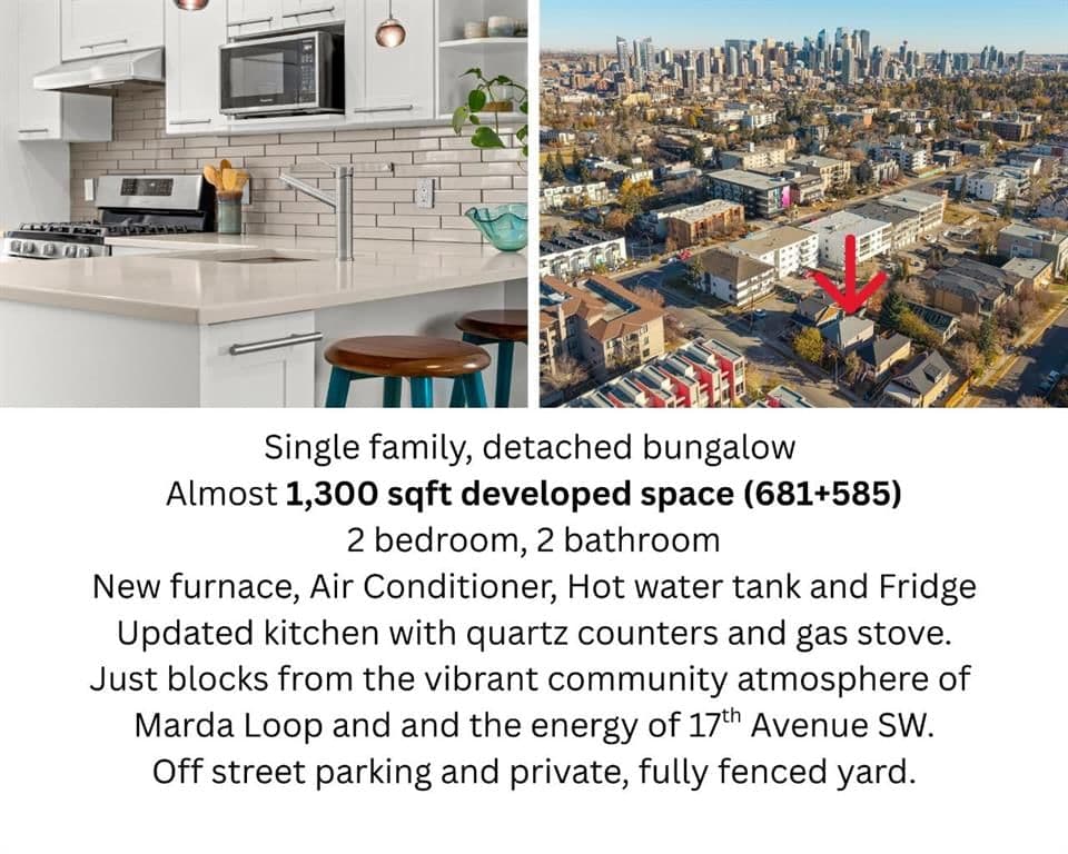 Sold property in South Calgary